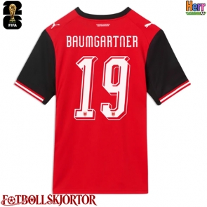 Österrike Christoph Baumgartner #19 Hemmatröja VM 2026 Kortärmad
